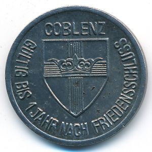 Кобленц., 25 пфеннигов (1918 г.)