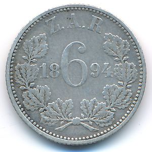 ЮАР, 6 пенсов (1892–1897 г.)