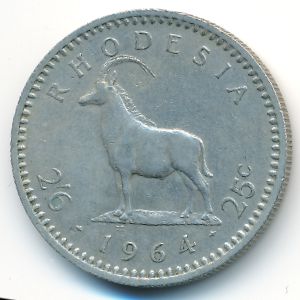 Родезия, 2 1/2 шиллинга-25 центов (1964 г.)