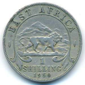Восточная Африка, 1 шиллинг (1950 г.)