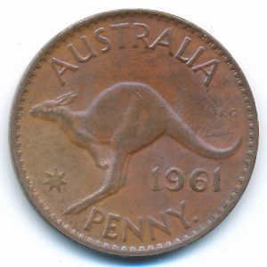 Австралия, 1 пенни (1961 г.)