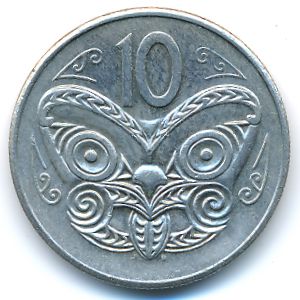 Новая Зеландия, 10 центов (1981 г.)