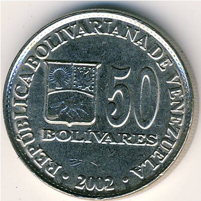 Венесуэла, 50 боливар (2002 г.)