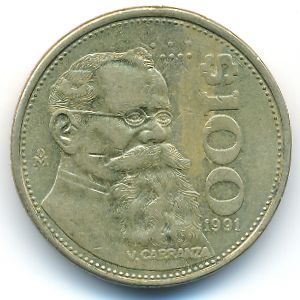 Мексика, 100 песо (1991 г.)