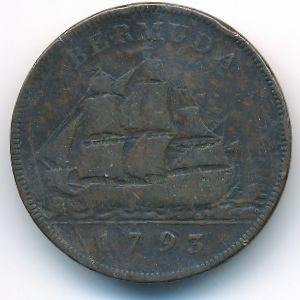 Бермудские острова, 1 пенни (1793 г.)