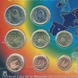 Испания, Набор монет (2001 г.)