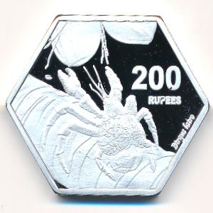 Чагос., 200 рупий (2019 г.)