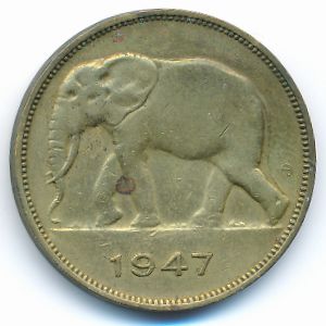 Бельгийское Конго, 5 франков (1947 г.)