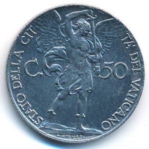 Vatican City, 50 centesimi, 1940–1941