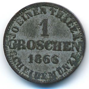 Ганновер, 1 грош (1866 г.)