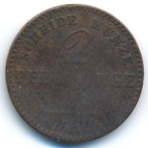 Пруссия, 2 пфеннинга
