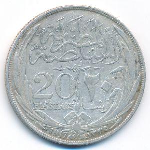 Египет, 20 пиастров (1917 г.)