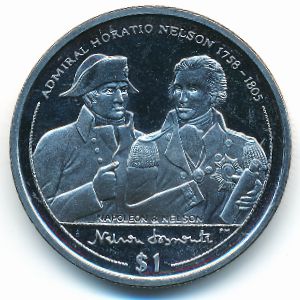 Виргинские острова, 1 доллар (2005 г.)