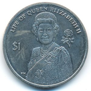Virgin Islands, 1 dollar, 2012