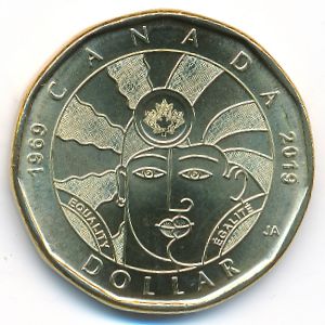 Канада, 1 доллар (2019 г.)