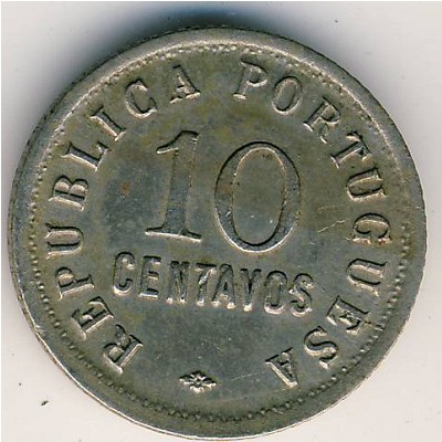 Angola, 10 centavos, 1921–1923