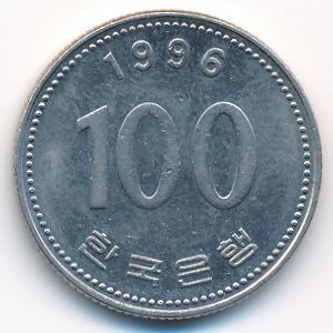 Южная Корея, 100 вон (1996 г.)