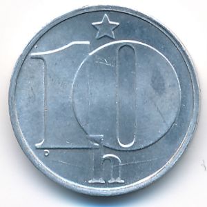 Чехословакия, 10 гелеров (1976 г.)