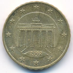 Германия, 10 евроцентов (2002 г.)