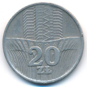 Польша, 20 злотых (1973 г.)