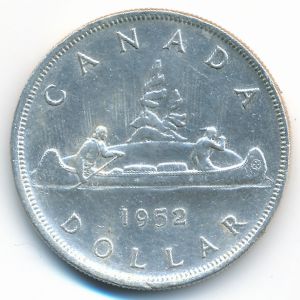 Канада, 1 доллар (1952 г.)