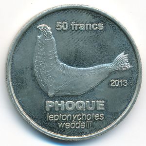 Острова Кергелен., 50 франков (2013 г.)