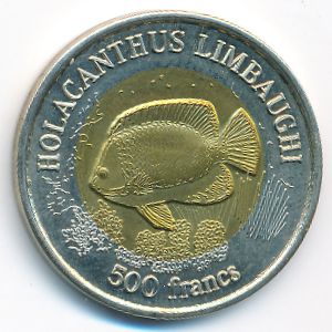 Остров Клиппертон., 500 франков (2011 г.)