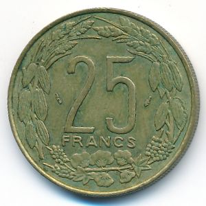 Западная Африка, 25 франков (1975 г.)