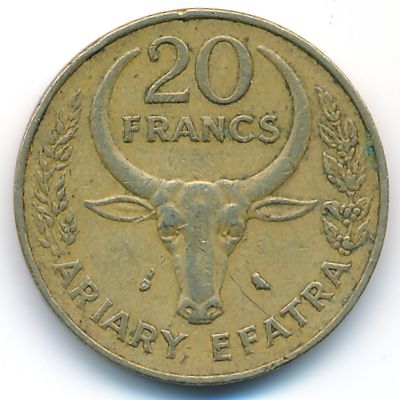 Мадагаскар, 20 франков (1989 г.)