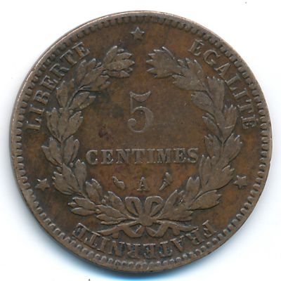 France, 5 centimes, 1897