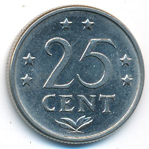 Антильские острова, 25 центов (1983 г.)