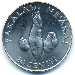 Тонга, 20 сенити (2002 г.)