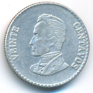 Колумбия, 20 сентаво (1952–1953 г.)