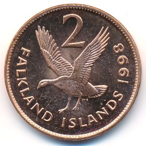 Фолклендские острова, 2 пенса (1998 г.)