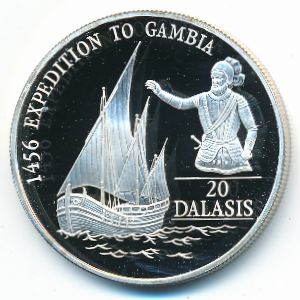Гамбия, 20 даласи (1993 г.)