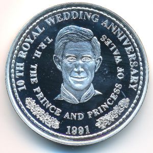 Теркс и Кайкос, 1 крона (1991 г.)