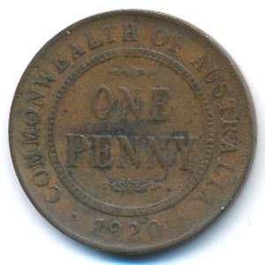 Австралия, 1 пенни (1920 г.)
