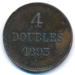Гернси, 4 дубля (1893 г.)