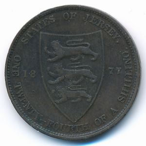 Jersey, 1/24 shilling, 1877