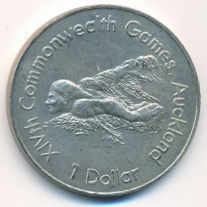 Новая Зеландия, 1 доллар (1989 г.)