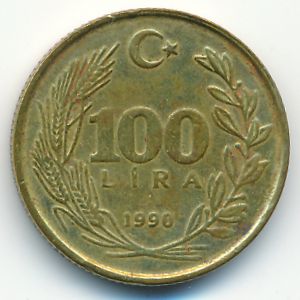 Турция, 100 лир (1990 г.)