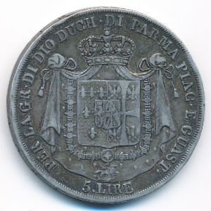Парма, 5 лир (1815 г.)