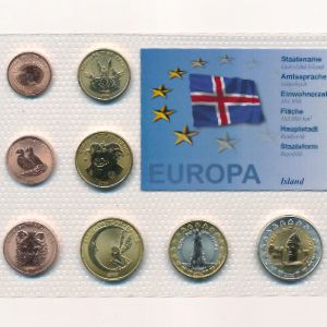 Исландия, Набор монет (2004 г.)