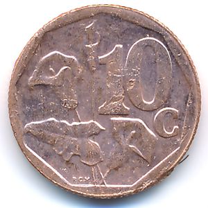South Africa, 10 cents, 2013