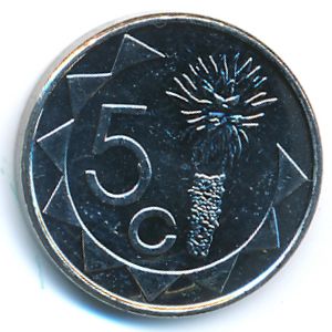 Намибия, 5 центов (2015 г.)