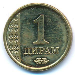Таджикистан, 1 дирам (2011 г.)