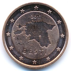 Estonia, 2 euro cent, 2017