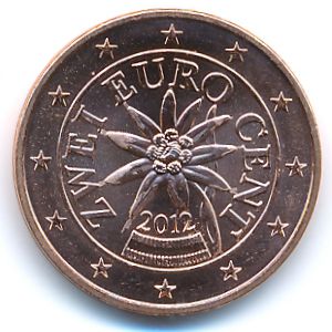 Austria, 2 euro cent, 2012