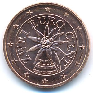 Austria, 2 euro cent, 2012