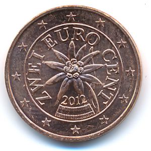 Австрия, 2 евроцента (2012 г.)